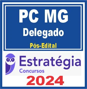 PC-MG ( Delegado ) Pacote Teórico + Ponto a ponto – 2024 (Pós-Edital) Estrategia - Rateio Pósedital PC MG Minas Gerais Delta Polícia Civil PCMG Pós edital Policial